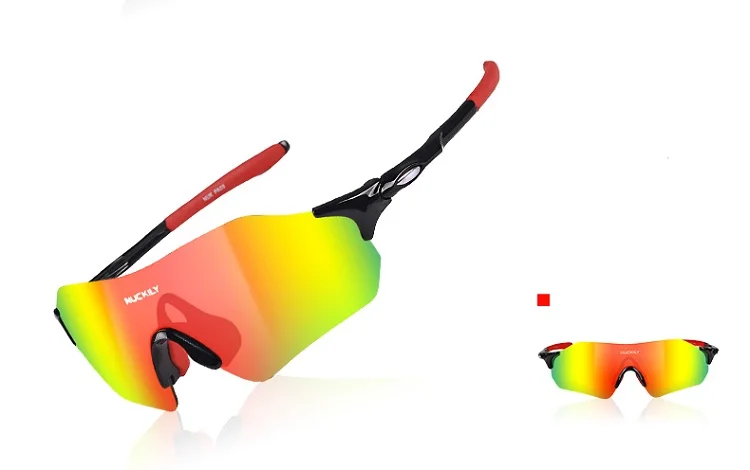 NUCKILY No Border Cycling Glasses Lightweight Running Glasses TR90 Frame Sunglasses For Road Bike and Mountain Bike PA08