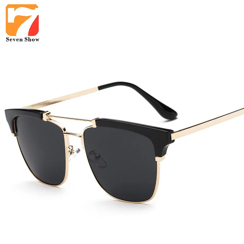 Fashion Sunglasses Men Women Brand Designer Sun Glasses Men Vintage Retro Twin Beam Shades Female font