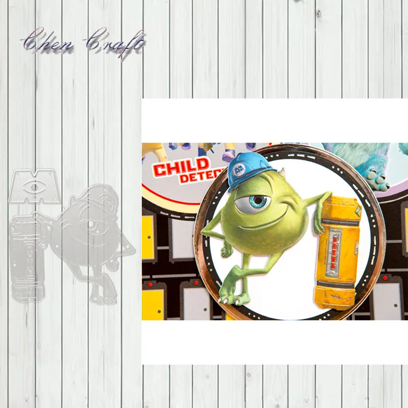 

Cute little monster Metal Cutting Dies Stencils Scrapbooking Decorative Embossing Folder Carbon Steel Paper Card DIY