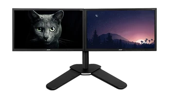 

Free Shipping From Brazil Hyvarwey MS01 Full Motion 360 Degree Dual Monitor Holder Desktop Stand Dual Screen Monitor Mount Arm