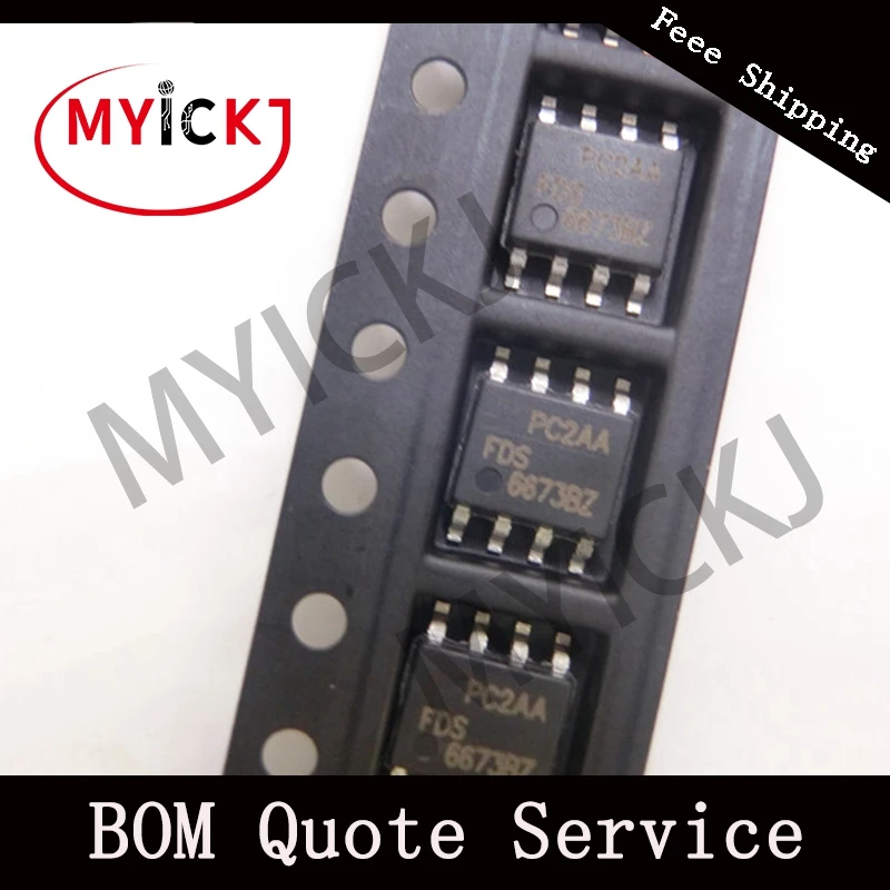 10 шт. FDS6673BZ микросхема MOSFET P-CH 30 V 14.5A 8-SOIC