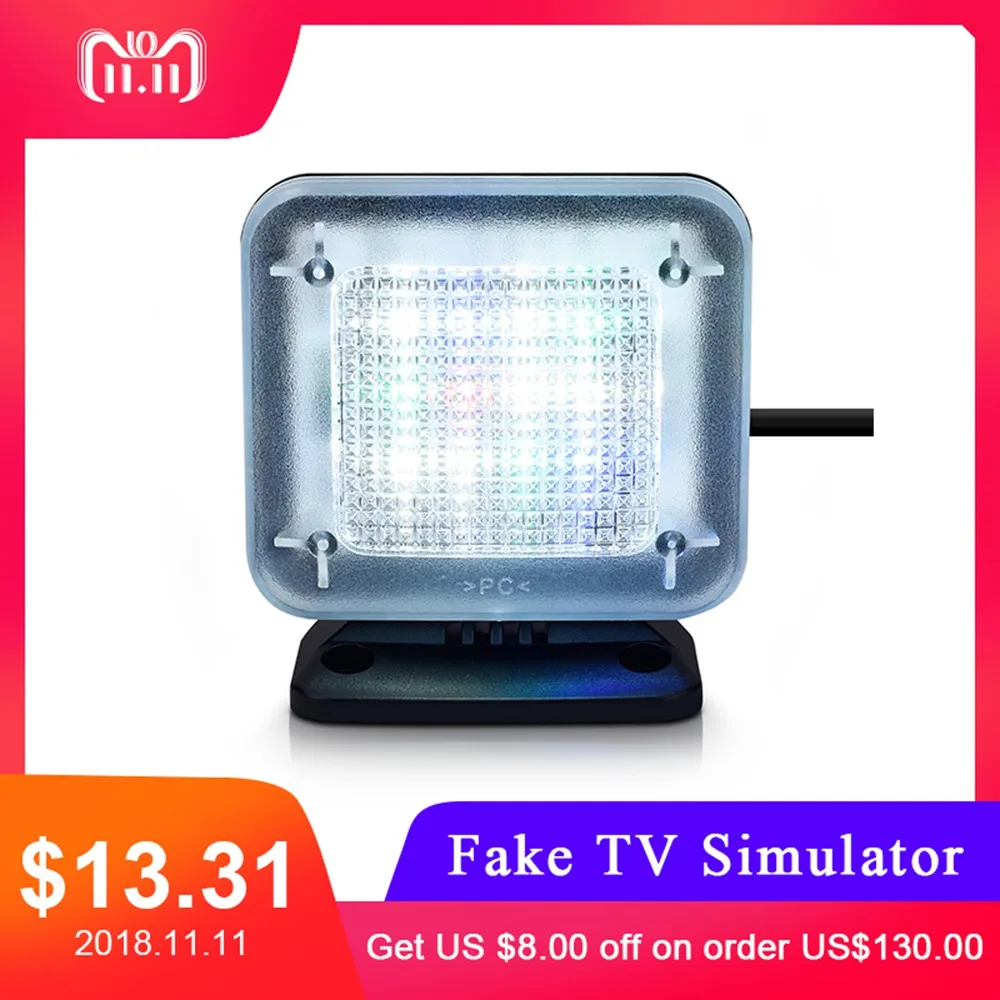

SH-20 Smart Home Home Security Anti-Burglar Fake TV Simulator with Timer and Light Sensor LED Light Smart Home Electronics