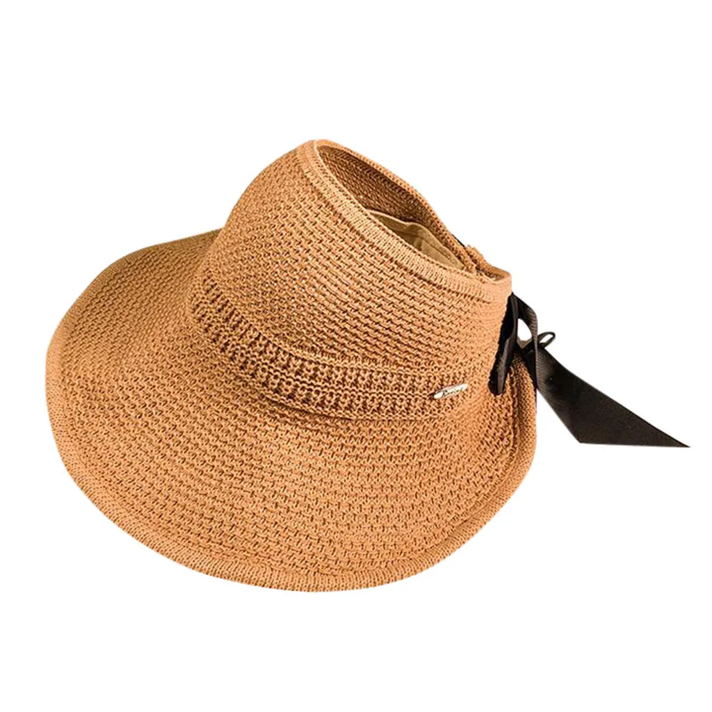 CHANSGEND повседневные женские широкополый кепки складные соломенные Цветочные пляжные Регулируемый головной убор солнцезащитные козырьки