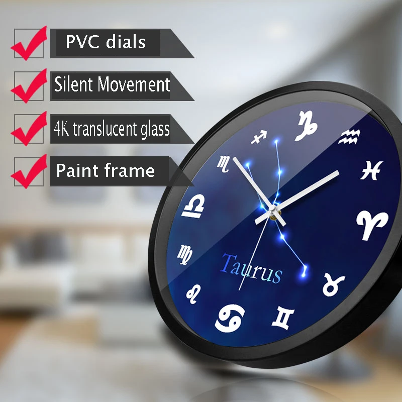 

Metal Large Creative Wall Clock Modern Design Silencieuse Wall Clock Silent Household Products Quiet Big Wall Clock Bedroom 50C