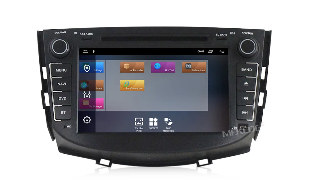 Top MEKEDE HD 2DIN Android 9.1 2+32G Car DVD for LIFAN X60 2011-2015 Years 3G/4G GPS radio video Multimedia player Capacitive Screen 16