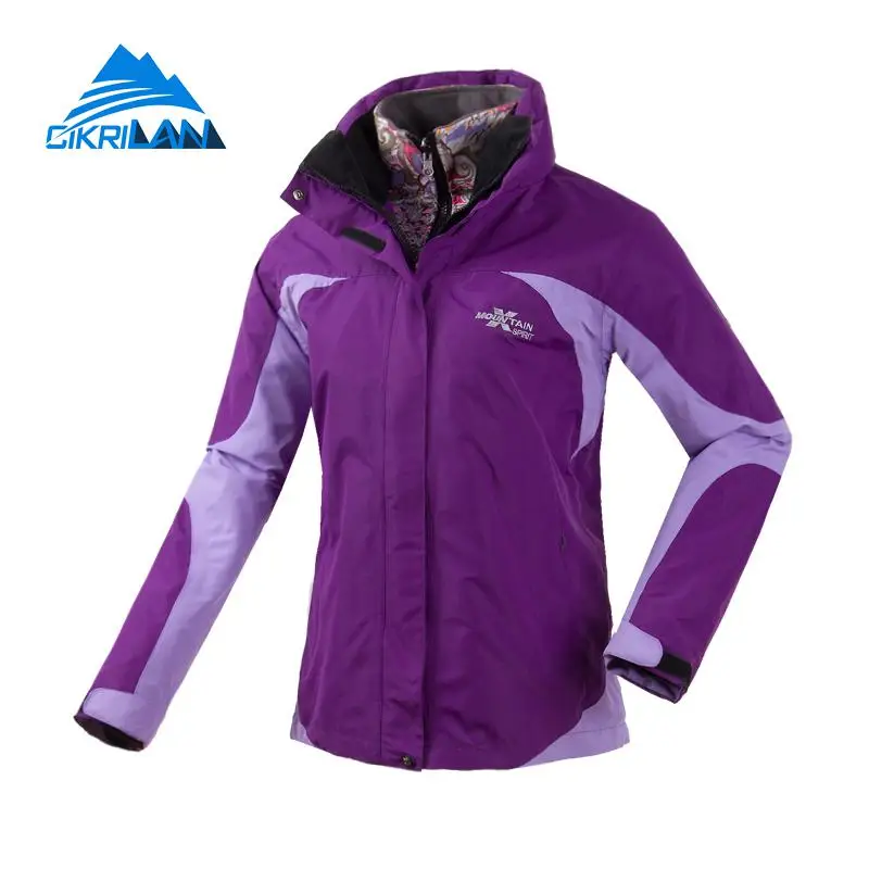 2в1 Горячая Женская водостойкая куртка для кемпинга, рыбалки, термальная куртка для альпинизма, пешего туризма, женская Лыжная Треккинговая теплая куртка