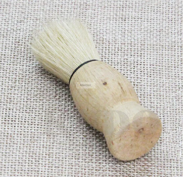 

1pc Bristle Shaving Brush For Men Sweep Beard Mustache Hair Professional Barber Salon Shave Styling Tools With Bamboo Handle