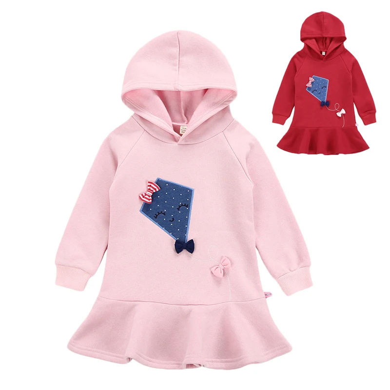 Buy New Baby Long Sleeve Dress Children Fleece Cotton