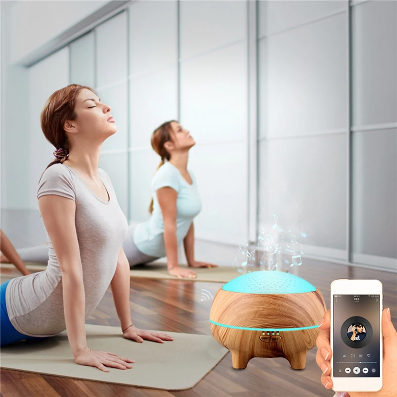 Хит! 300 мл Арома диффузор эфирного масла Bluetooth музыкальный динамик ультразвуковой