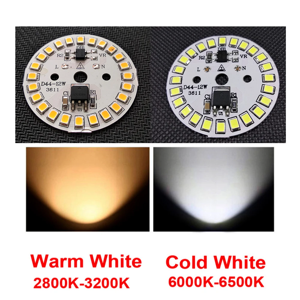 10 шт./лот, драйвер, встроенный светодиодный чип SMD для лампы, 220 В, вход непосредственно с интеллектуальным IC DIY, 3 Вт, 5 Вт, 7 Вт, 9 Вт, 12 Вт, точечный светильник