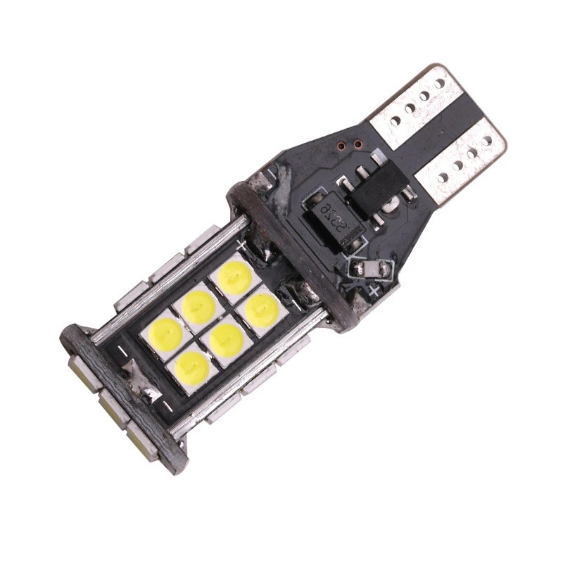 2 шт. T15 W16W 921 3030 24 SMD Автомобильные светодиодные лампы Canbus большинство