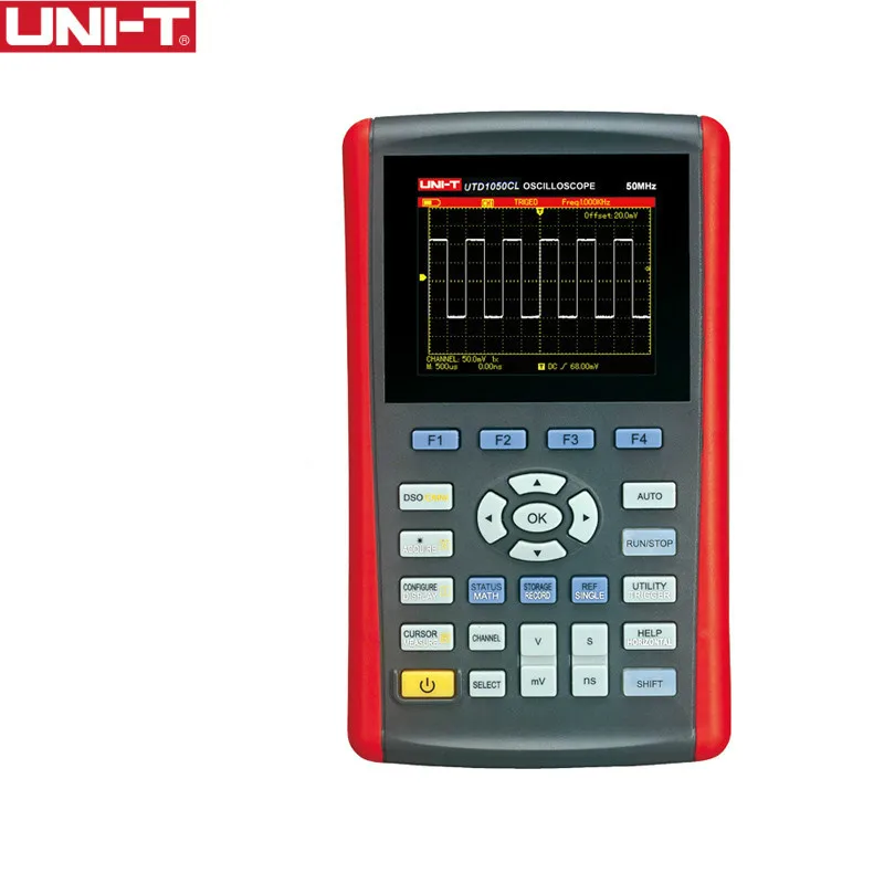 UNI T UTD1025CL 3 5 &quotScopemeter Ручной цифровой цветной ЖК дисплей 25 МГц мини USB осциллографы 1CH измеритель объема|usb