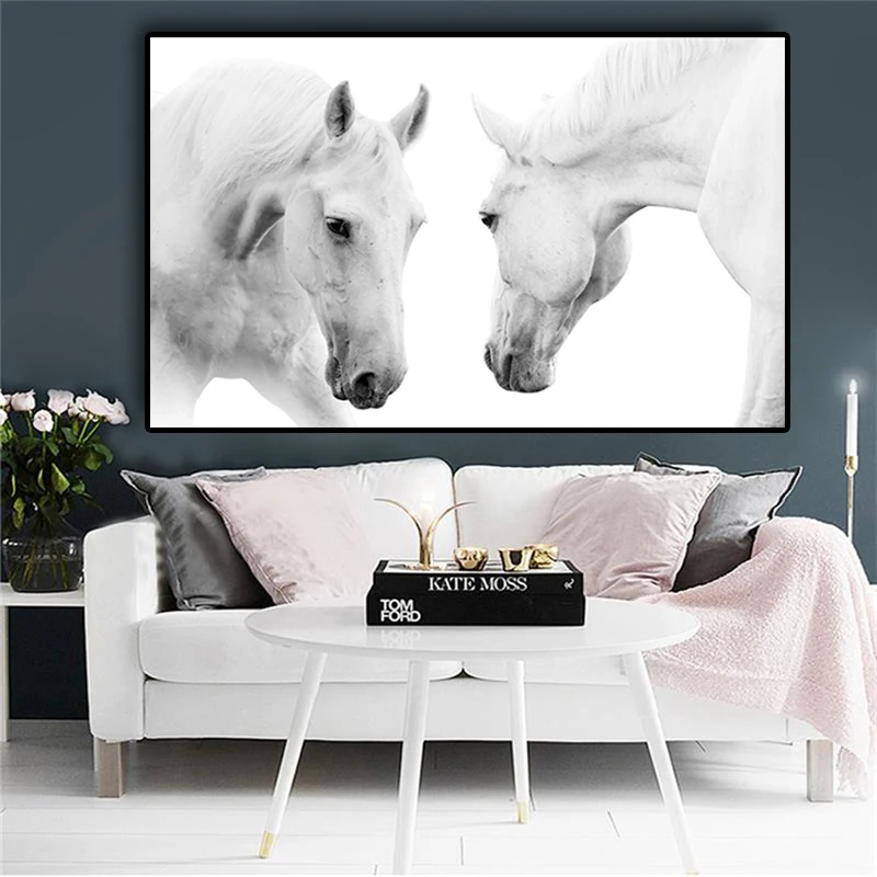 

Horse Canvas Art Scandinavian Poster Print Wall Picture for Living Room