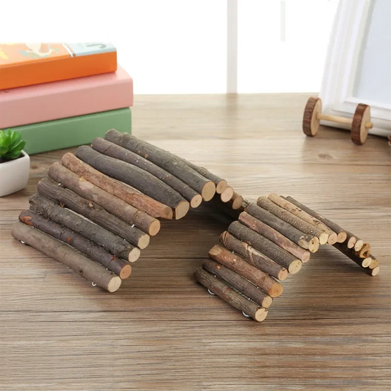 

Rabbit Toys New Pet Training Tool Natural Pine Climbing Ladder for Pet Rabbit Hamsters Guinea Pig and Small Animals Supplies