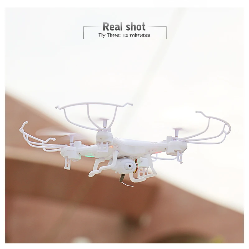 

RC Quadcopter 12-15 Min Fly Time Drone with Camera HD 2MP 720P Altitude Hold WiFi FPV Drone Phone iPad WiFi Control D38