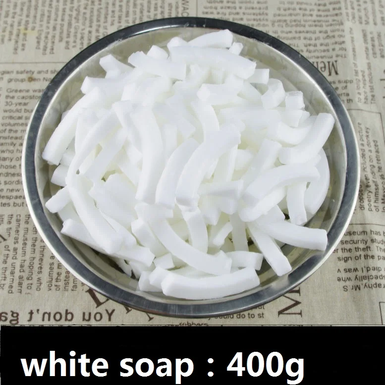 Image 400g High Quality Transparent Soap white soap Base DIY Handmade Soap Raw Materials Soap Base for Soap Making Free Shipping