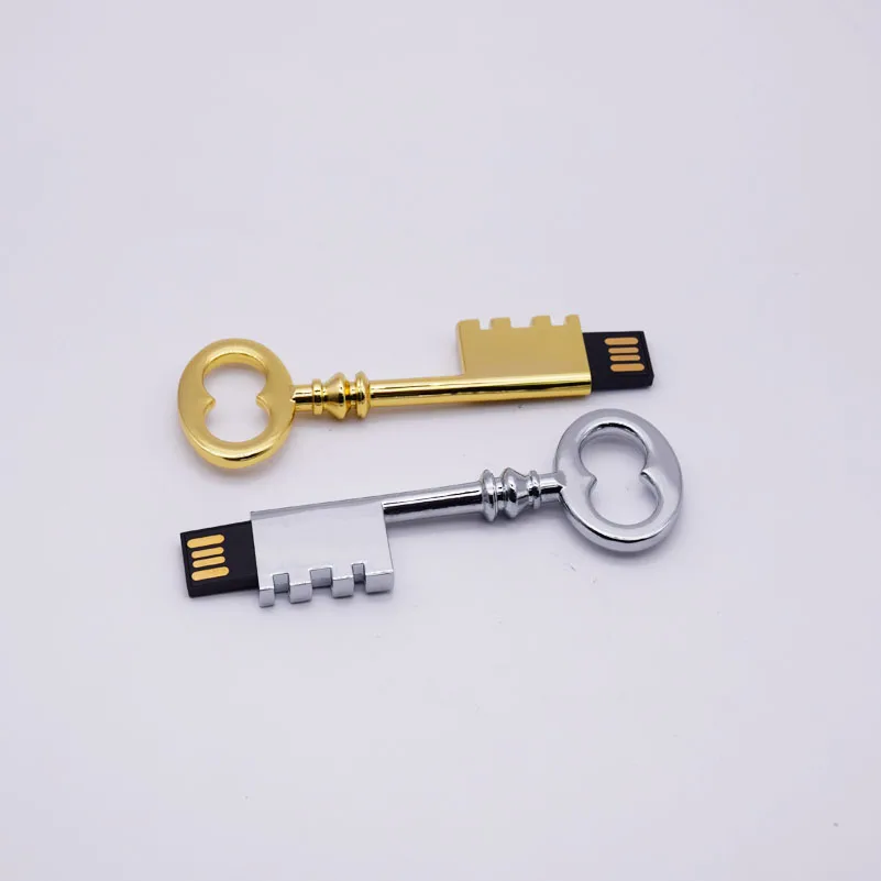 Модный Пользовательский логотип металлическая Форма ключ usb флеш-накопитель Флешка 4 ГБ 8 ГБ 16 ГБ 32 ГБ 64 ГБ стальная карта памяти U диск свадебный подарок
