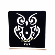 Милый дизайн Сова Полые трафареты для татуировок хной для аэрографа живопись хны водонепроницаемый шаблон татуировки боди-арт руки и ноги