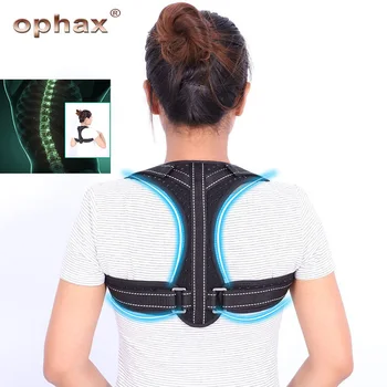 

OPHAX Adjustable Back Posture Corrector Brace Shoulder Spine Support Breathable Humpback Correction Belt Corset Adult Children