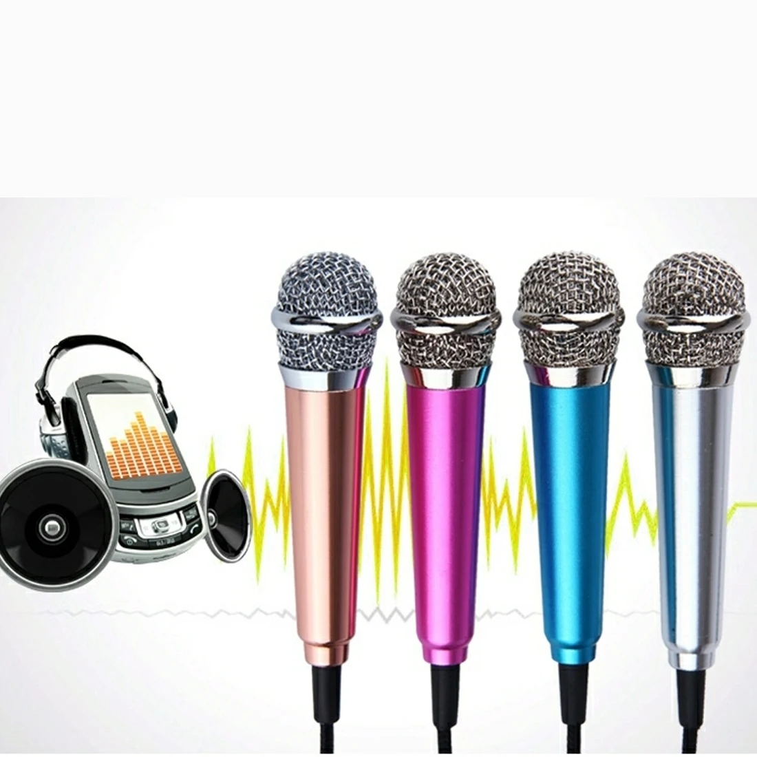

Marsnaska Microphone Portable Mini 3.5mm Stereo Studio Speech Mic Audio Microphone For Phone/Smart Phone Desktop Accessories