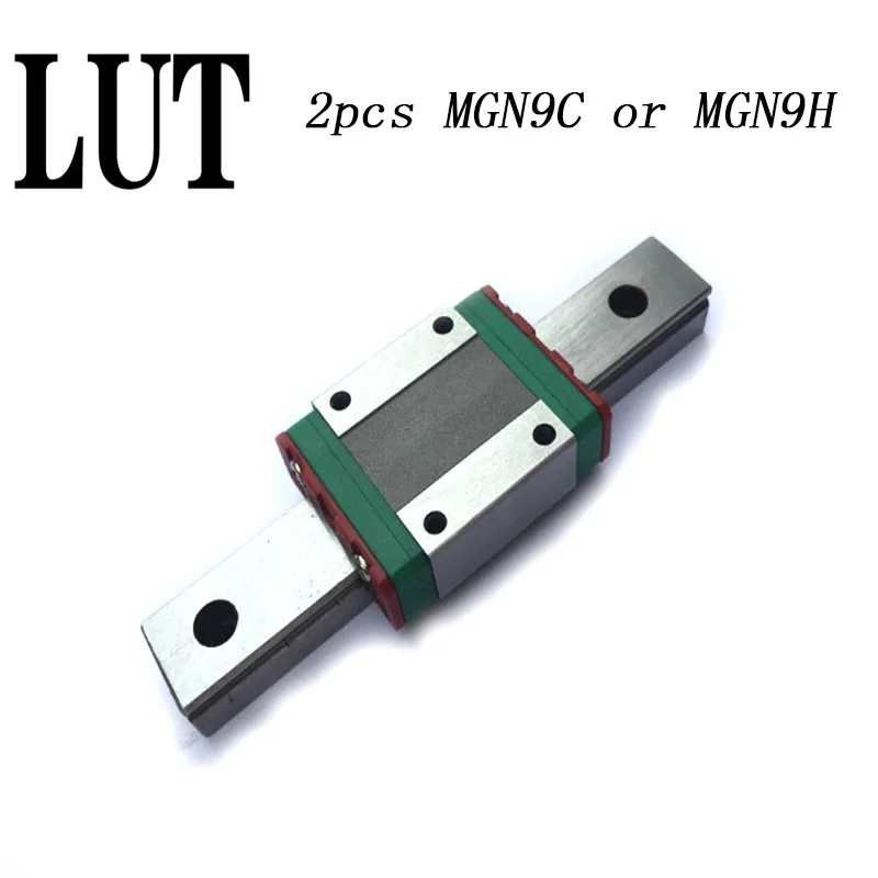 

High-quality 2 PCS MGN9H or MGN9C block for MGN9 MR9 9mm Linear Guide 9mm linear rail way Long linear carriage for CNC parts