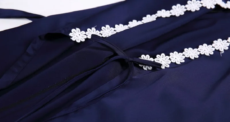 dark blue silk like sleepwear (7)