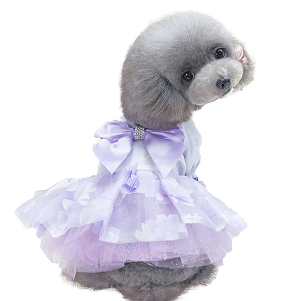 Владелец магазина рекомендуется Home Decor Pet весной и летом юбка с цветочным принтом костюмы для собак собака одежда товары