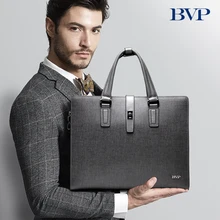 BVP известный бренд, высокое качество, деловой мужской портфель, сумка из натуральной кожи, сумка для ноутбука, мужские сумки на плечо, мужские Офисные Сумки J25