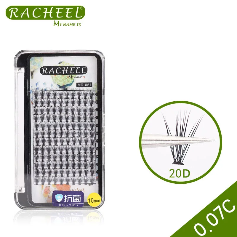 RACHEEL Профессиональные Накладные ресницы 0.07C 20D 12 рядов супер мягкие наращивание