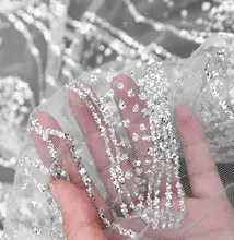 2style Symphony wave beads sequins flash bronzing textiles fabric sequins Mesh laser lace wedding gauze party tweed fabric A423 2style wave pleated small texture stereo textiles cotton fabric dress sequins diy laser wedding gauze party tweed fabric a424