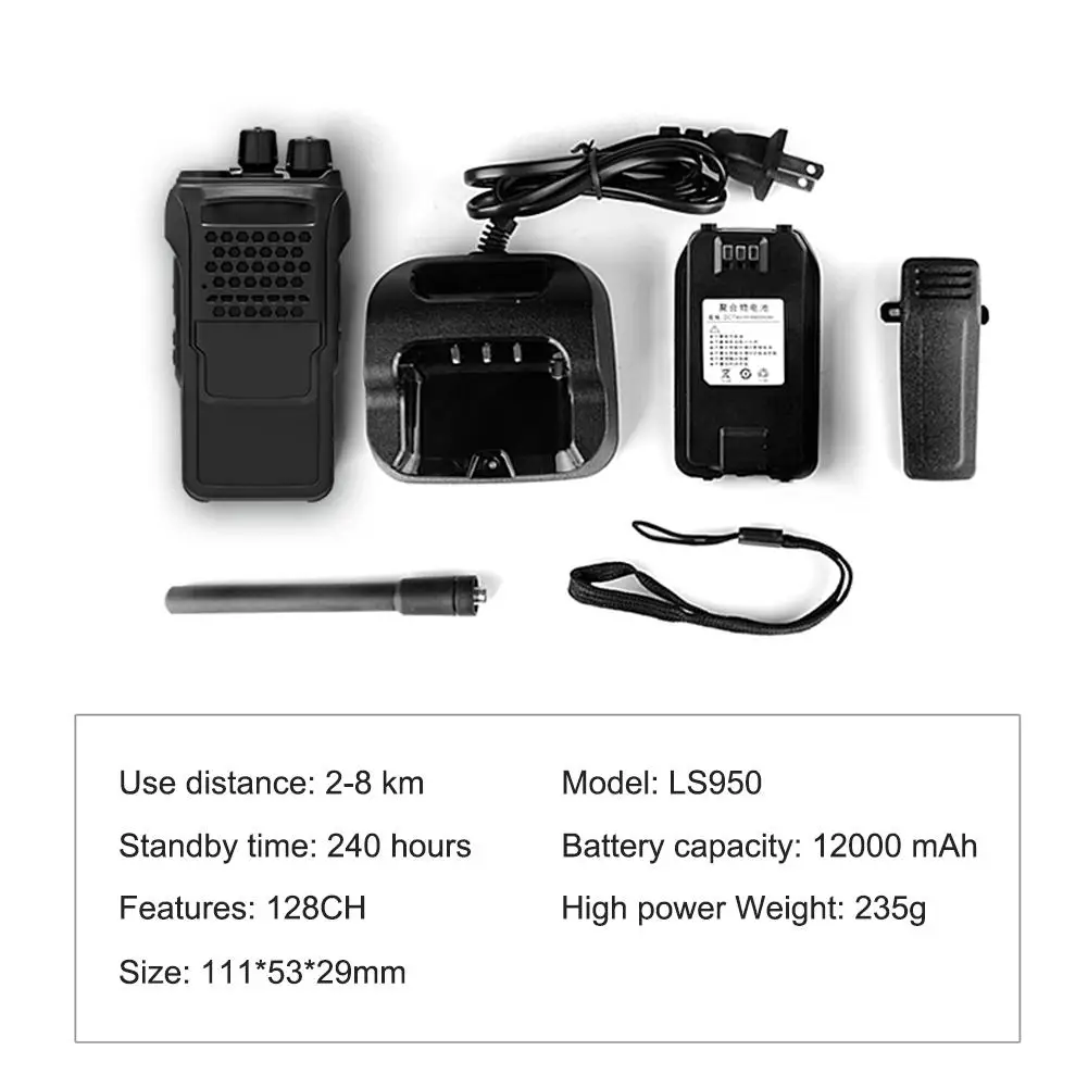 Для TIENGU LS950 15W Walkie Talkie высокомощная профессиональная радио мини Civil двухстороннее радио высокое качество Telsiz Portofoon