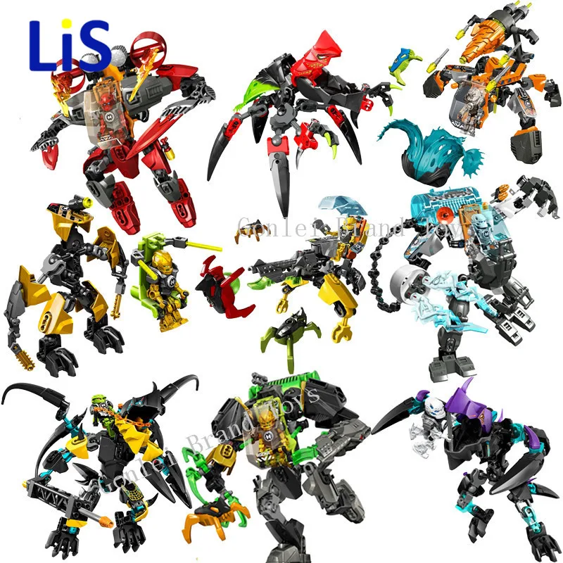 

New Star Warrior Soldiers EVO Model Building Kits Compatible with L*GO Hero Factory 6.0 Daniel Rocka Blocks Building Gifts Toys