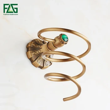 

FLG Bathroom Shelf Dryer Rack With Holder Hair Wall Shelf Hairdryer Support Spiral Stand Holder Bathroom Accessories G130-11A