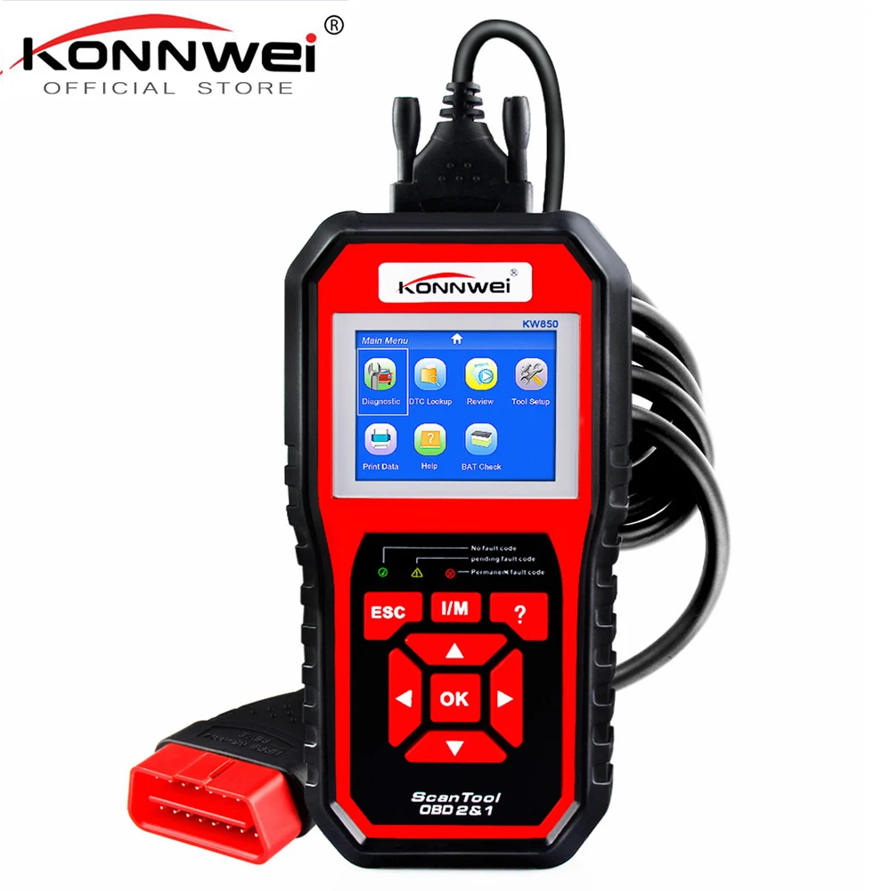 OBD2 ODB2 Scanner Auto Diagnostic Scanner KONNWEI KW850 Full Function Car Diagnosis Car Scanner Universal OBD Engine Code Reader obd ii auto code scanner kw850 universal obd ii vehicle engine diagnostic codes reader full obd2 eobd function scan tool check