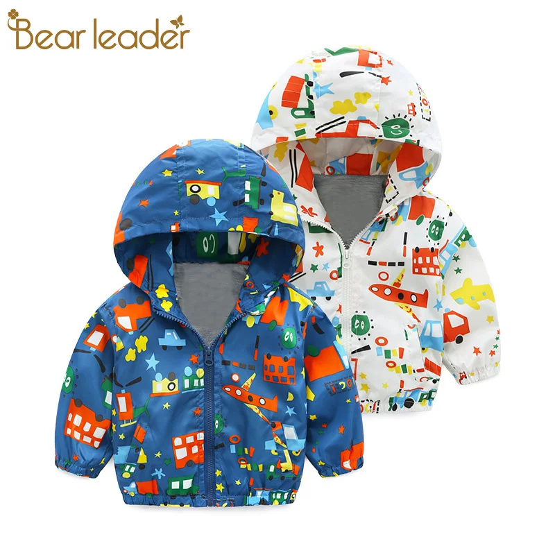 Bear Leader/пальто для мальчиков; коллекция года; ветровка для мальчиков; весенне-осенняя верхняя одежда; Детские ветрозащитные толстовки из флиса; пальто для малышей