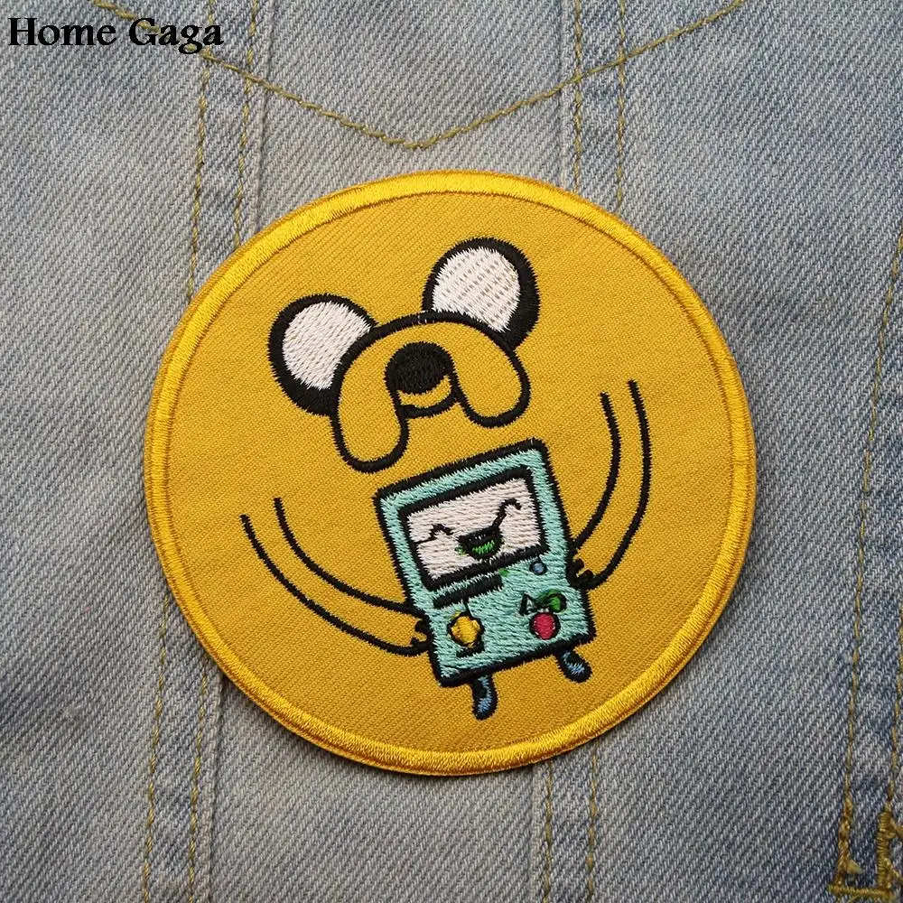 Homegaga Adventure time аппликация нашивки наклейки для шитья рубашка сумка Джерси одежда para куртка значки железная футболка D0835