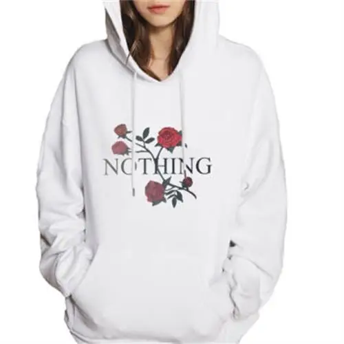 Embroidery Floral Hooded Hoodie New 2017 Hot Women Long