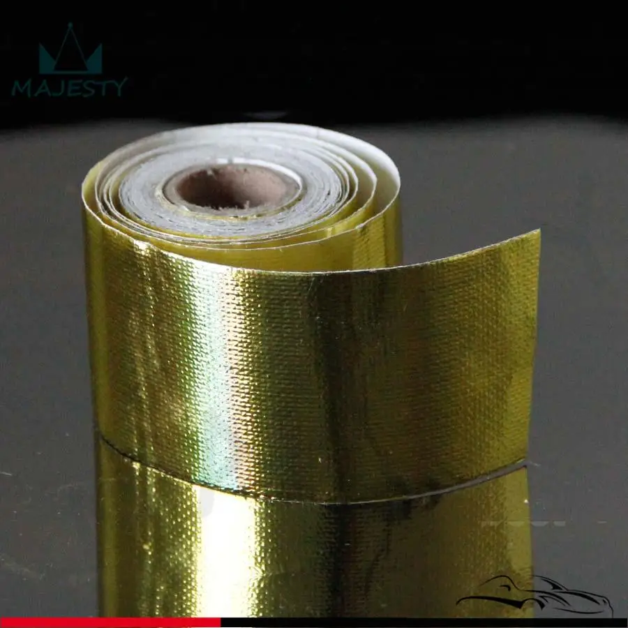 2 &quotx 15&quot рулон самоклеящаяся светоотражающая Золотая высокотемпературная