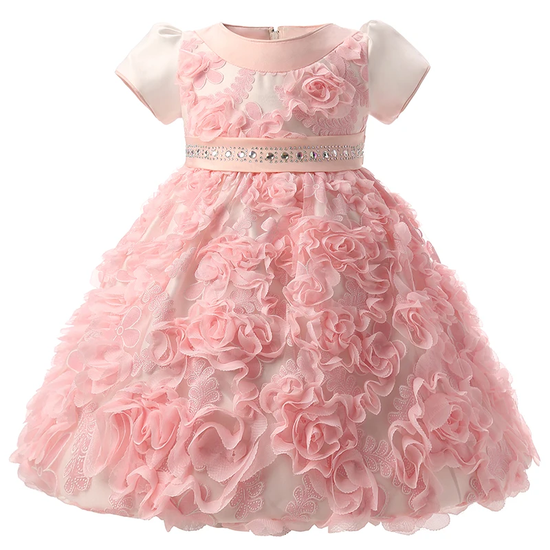 White baby Girl Dress European style Wedding Girls Baptism ...