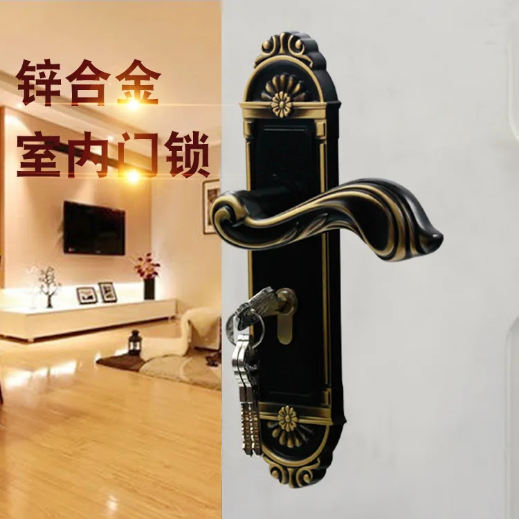 

2018 Fechadura Cadeado Free Shipping Wholesale And Zinc Alloy Door Locks Indoor Household Lock The Bedroom Mute Type Of Europe