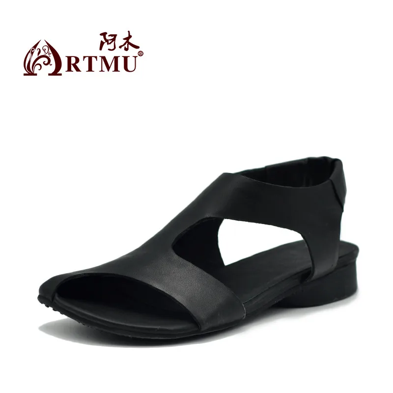 

Artmu New Women Sandals High Quality Lady Slides Shoes Handmade Cozy Leather Shoes Woman Original Summer Fashion Shoes New