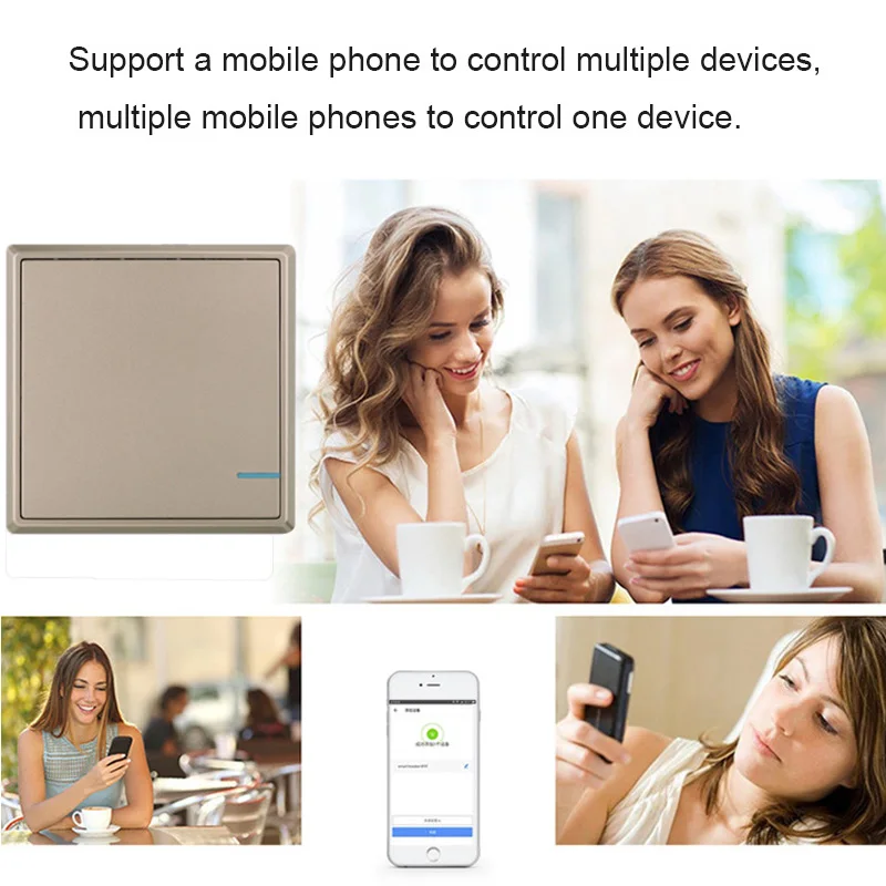 

wireless remote switch control light switches waterproof touch wireless switch 220v smart wifi wall push button switch