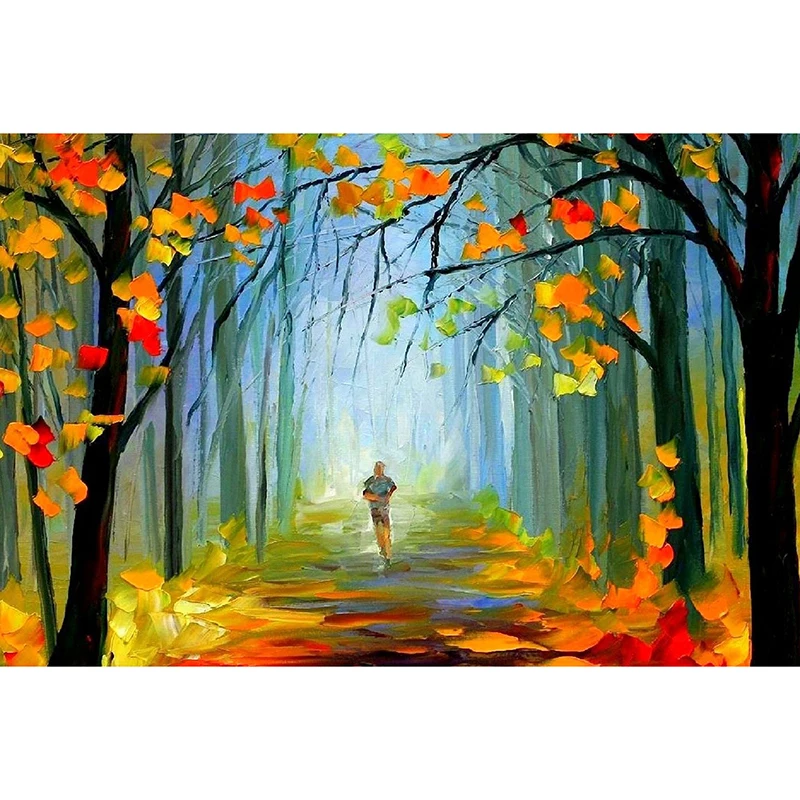 

5D DIY Full Square Diamond Painting Cross Stitch "running Man" 3D Diamond Embroidery Rhinestone Mosaic Home Decor Gift