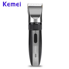 Kemei профессиональная перезаряжаемая стрижка титановое керамическое лезвие машинка для стрижки мужчин триммер для волос машинка для стрижки электробритва триммер для бороды