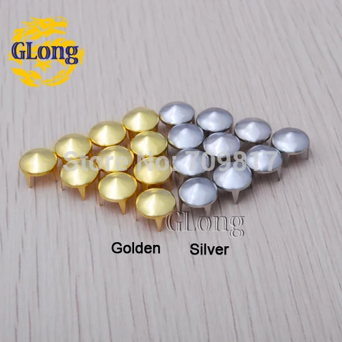 

500pcs/lot 9*7mm Cone Studs Silver/Golden Punk Rock DIY For Clothing Bags Shoes Rivet Spike/wholesale #GZ003-9