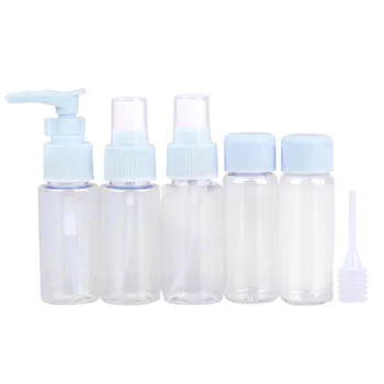 

Empty Travel Bottles Set Plastic Spray Mist Bottles Leak Proof Lotion Dispenser Bottle Containers Travel Pump Bottle 7Pcs/Set (B