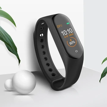 

New M4 Smart Band Wristbands Fitness Tracker Health Heart Rate Blood Pressure Monitor Bluetooth Sports Bracelet PK Mi Band 4 3