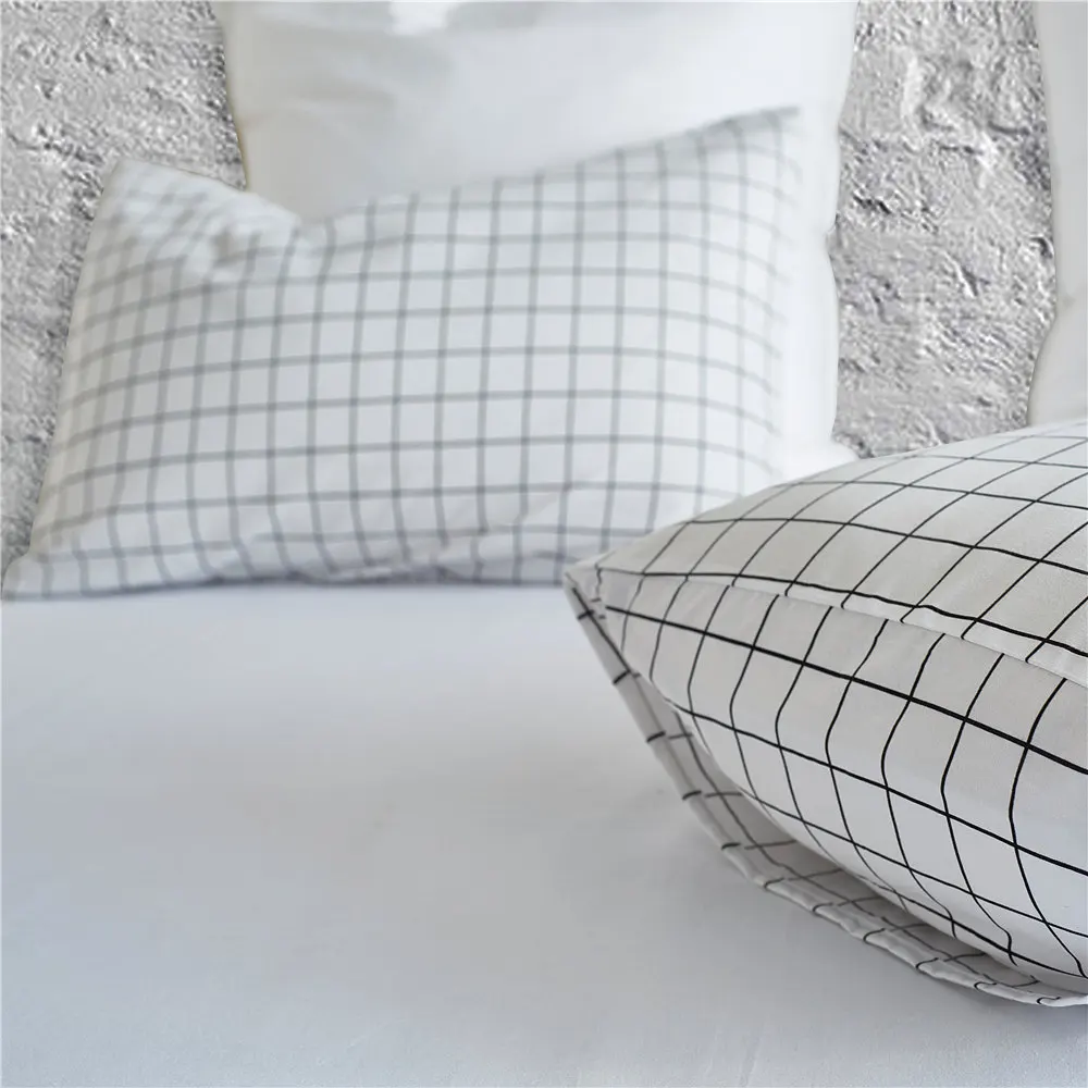 Постельное Белье Белое В Клетку Купить