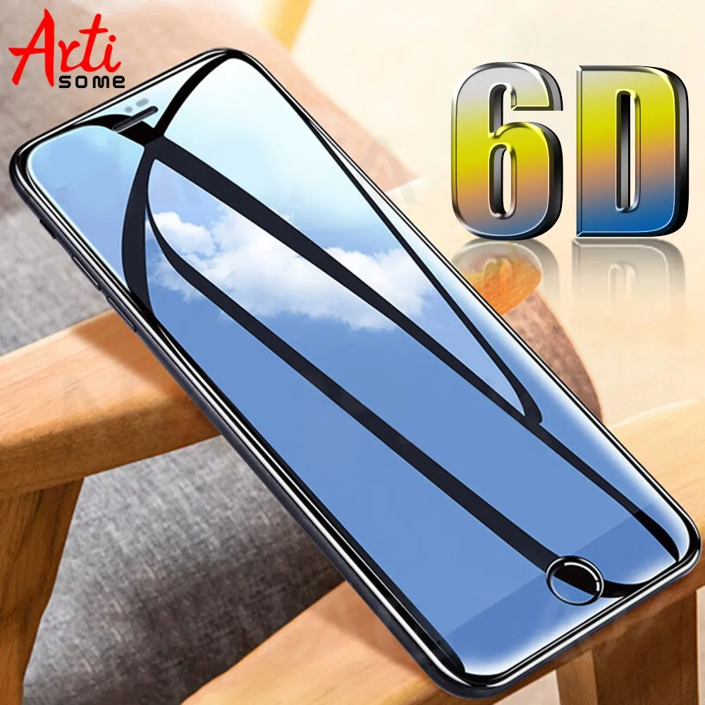 Защитное стекло Artisome 6D для iPhone 8 Plus закаленное пленка 7 6 6s защита экрана|Защитные