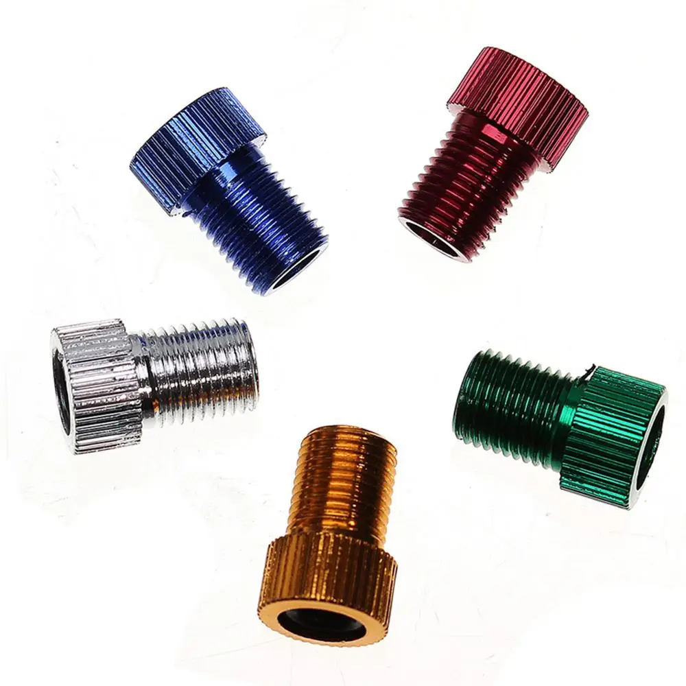 

1pc Alloy Aluminium Alloy Repair Adapter Conversion Adapter Repair Tools Bicycle Pump Tyre Tire Valve Caps Bike Conversion Mouth